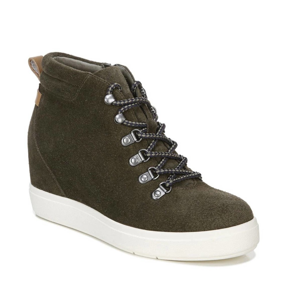 Dr Scholl’s - Suri Sneaker Boot - Olive Green Suede - Size 8